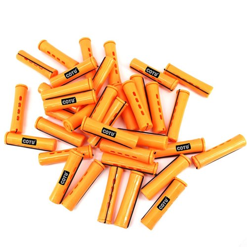 36 pc of COTU (R) Hair Perm Rods Jumbo Size - Tangerine Color