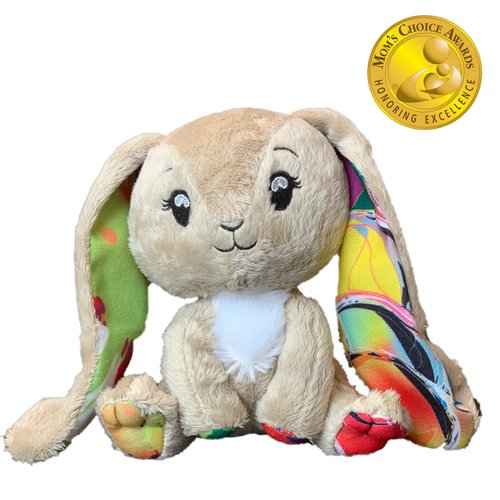 Stuffed Bunny & Author Signed Hardcover Book Gift Set - No Sniveling Book Series with Floppidy Loppidy - Mom's Choice Award Honoree