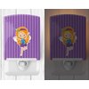 Caroline's Treasures BB9148CNL Ginger Haired Fairy #2 Ceramic Night Light Compact, UL-Certified, Ideal for Bedroom, Bathroom, Nursery, Hallway, Kitchen, 6x4x3, Multicolor