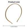 LZEDIRA 2 Pcs Multi Layers Metal Headbands for Women, Feminine Sparkly Small Stones Hair Bands Bridal Headband Hair Hoop Wedding Hair Band Elastic Metal Hairband for Women Girls