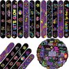 74 Neon Party Favors 50PCS Cool Neon Sign Vinyl Stickers 24PCS Glow Slap Bracelets Wristbands Neon Theme Birthday Party Decorations Glow in The Dark Party Supplies Favors for Kids School Rewards