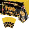 4 Pcs Construction Table Cloths - 2nd Construction Birthday Party Decorations Rectangular Dump Truck Tractor Table Covers for Kids Boys Two Birthday Construction Themed Party Supplies, 51 x 86 Inch