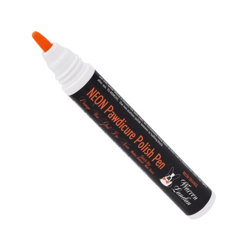 Warren London Pawdicure Dog Nail Polish Pens | Quick Dry, Low Odor, Non-Toxic Dog Accessories | Ideal for Dog Birthday, Dog Costume | Made in USA | 13 Colors | Neon Orange