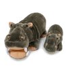 Ice King Bear Mom and Baby Stuffed Animals Set Zoo Wild Animals (Hippo)