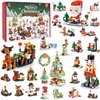 Christmas Advent Calendar 2024, Kids 6 in 1 Building Blocks, 24 Days Countdown Calendar Toys for Kids, Christmas Building Toys, Kids Christmas Gifts for Boys & Girls, Christmas Stocking Stuffers