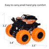 LONANDY 4 Pack Monster Truck Toys for Boys and Girls - Friction Powered Push and Go Toy Cars, Inertia Car Toy Set Stunt Toy Vehicles, Birthday Party Supplies for Toddlers Kids Ages 3+