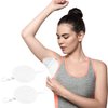 FERCAISH Underarm Sweat Pads - 1 Pairs Reusable Sweat Absorbing Guards with Shoulder Strap, Breathable and Washable Armpit Sweat Pads, Quick-Dry Anti-Perspiration Stickers for Women and Men(White)