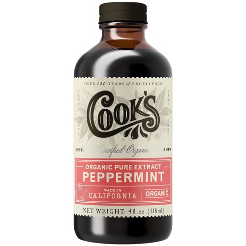 Cook's, Organic Peppermint Extract, Premium Peppermint Oil, Crafted in the USA, 4 oz