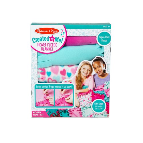 Melissa & Doug Fleece Quilt No-Sew Craft Kit, Multi