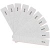 Karlash Professional Double Sided Emery Board Jumbo Zebra Nail File 80/80 10pcs
