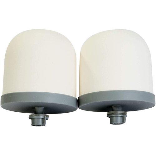 Huining 2PCS Ceramic Dome Replacement Filter for Household Water Bucket Filtration System Water Pitcher