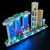 Kyglaring Only LED Lighting Kit Lights Set Designed for Lego Architecture Skyline Collection: Singapore 21057 Building Model Kit - Without Lego Set