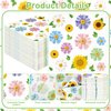 100 PCS Spring Floral Cocktail Napkins Disposable Flower Theme Paper Napkins 3-Ply Spring Flower Blossom Beverage Napkins for Wedding Bridal Baby Shower Flowers Theme Tea Party Supplies