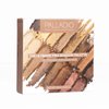 Palladio Ultimate Pro Eyeshadow Makeup Palette, 16 High-Pigmented Powder Colors, Matte, Shimmer, Satin Finishes, Natural Nudes