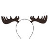 Moose Antlers Headband Woodland Creature theme birthday party favors, Brown