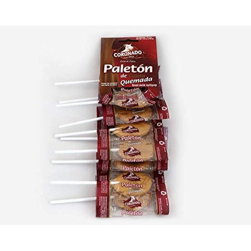 Coronado Paleton Cajeta Goat Milk Mexican Candy Lollipops 20 pcs Paletas