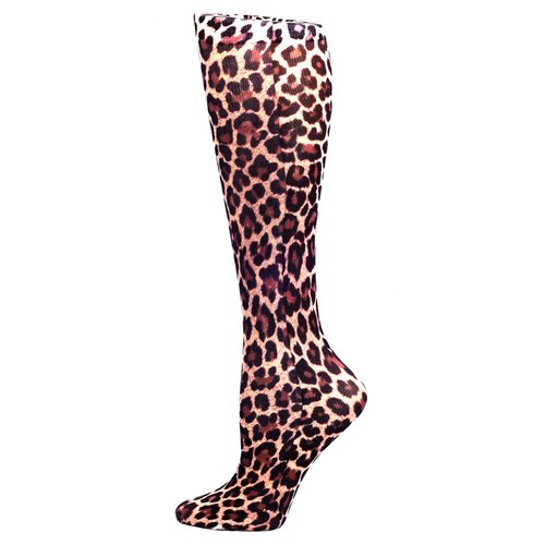 Celeste Stein Therapeutic Compression Socks, Hairy Leopard, 8-15 mmhg, .6 Ounce