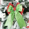 DINDOSAL Red and Lime Green Christmas Ribbon Wired 2.5" Red Green Christmas Tree Ribbon Garland Red Green Wired Ribbon for Wreaths, Topper Bows, Gift Wrapping, Crafts (6 Rolls 36 Yards)
