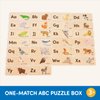 Battat – One-Match Puzzle – Alphabets Wooden Puzzle for Toddlers – Wooden Toys – Educational Toys – 3 Years + – Self Correcting Puzzles with Storage Box ABC