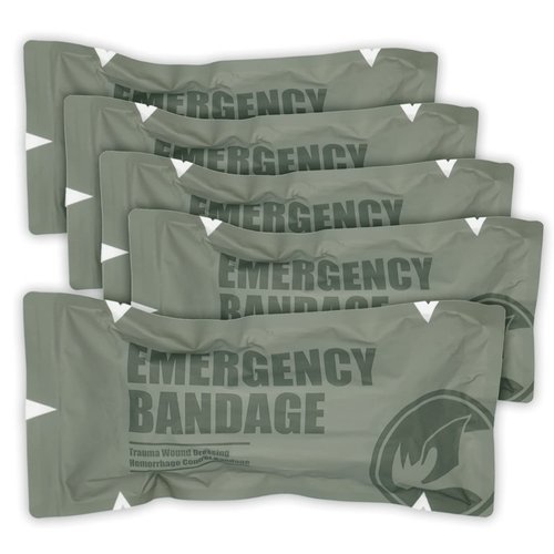 6" Israeli Style Emergency Bandage, Compression Trauma Wound Dressing, Medical Sterile Vacuum Sealed, Combat Tactical First Aid Kit IFAK Supplies, FSA HSA Eligible, 2 Count