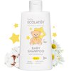 ECOLATIÈR Baby Shampoo & Body Wash 2-in-1 Gentle, Hypoallergenic, and Tear-Free kids shampoo - Cotton Extract& Lactic Acid for Easy Detangling - Kids shampoo and conditioner 3+ - 8.5 Fl Oz