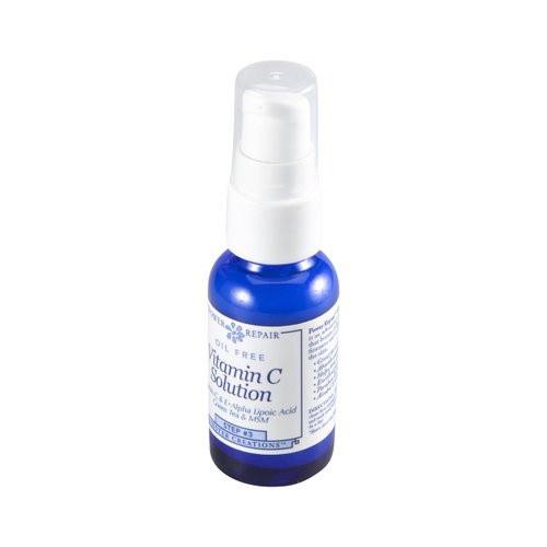 Power Repair Vitamin C Solution, by Super Salve, 1oz, Oil-free solution boosts collagen production, firmness and moisture levels