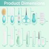 Baby Healthcare and Grooming Kit with Nail Clippers Scissors Nasal Aspirator Portable Baby BasicsHealth and Essentials Infant Grooming Kit for Newborns