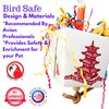 Bonka Bird Toys 3875 Take Out Small Medium Bird Toy Oyster Pail Treat Box Foraging Paper Chew Shred Cockatiel Parakeet Conures and Other Similar Birds