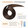 YILITE Dark Brown Tape in Hair Extensions Human Hair 22 inch 20pcs 50g Silky Straight Hair Extensions Tape ins,Real Remy Human Hair Tape in Hair Extensions(22inch #2 Dark Brown)