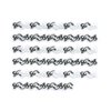 Black & White Floral w/Rhinestone Strip Nail Stickers/Decals