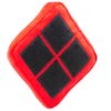 Buckle-Down Dog Toy Plush Harley Quinn Diamond Icon Red Black, 8" x 6", DTPT-JKCI
