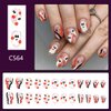 Halloween Press on Nails Short Almond Fake Nails Nude Pink False Nails With Designs Cute Ghost Star Glue on Nails Full Cover Acrylic Stick on Nails Glossy Artificial Nails for Women 24Pcs