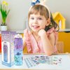 Decorate Your Own Water Bottle Kits for Girls, Christmas Gift for Girls, 5 6 7 8 9 10 Year Old Girl Gifts, Girl Water Bottle Gem Stickers DIY Arts and Crafts Kits Supplies for Girls Birthday Gift