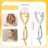 2pcs French Hair Pin, 10.7x3.4cm/4.21x1.34inch Metal French Hair Pins French Twist Hair Pin Hair Sticks Gold Silver Hair Clip Hair Hair Accessories for Women (Type4)