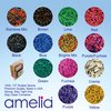 Amelia Beauty | 1000 Count 1/2" Rubber Bands | Premium US Made Rubber Hair Ties | Ideal for Ponytails, Braids & Beards | Strong All Day Hold | Convenient Re-closable Container | Black
