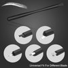 10Pcs Microblading Handles Disposable Manual Microblading Pen Holder with Nano 18 U Shaped Blade Pigment Sponge Sterilized Microblade Holder for Eyebrow Microblading Kit Professional