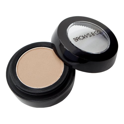 Eyebrow Powder Shadow Blonde by Brows & Co. - Paraben Free Non-Toxic Vegan Eyebrow Makeup - Accentuate Eyebrow Arch - Darken and Shape Eyebrows to Perfection - Get Fuller Thicker Eyebows (Blonde)