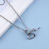 Allereyae Vintage Snake Pendant Necklace Punk Snake Necklace Serpent Choker Necklace Silver Box Chain Necklace Jewelry for Women