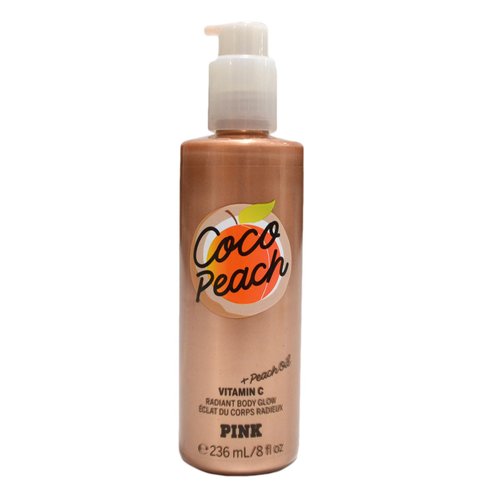 Victoria's Secret Pink Coco Peach Radiant Body Glow 8 Fl Oz