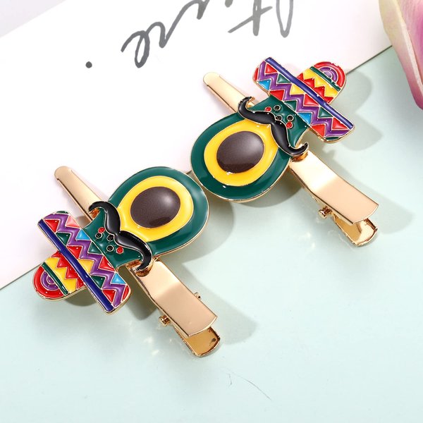 Cinco De Mayo Hair Clips Mexican Fiesta Hairpins for Women Statement Cactus Chili Pinata Sombrero Alligator Clips Mexican Hair Accessory Gifts