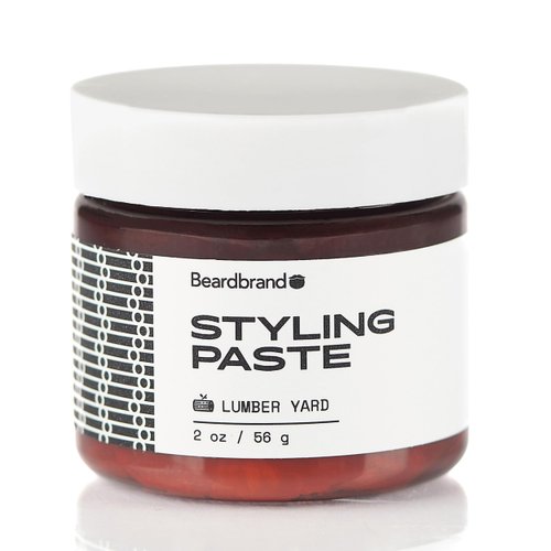 Beardbrand Beard Styling Paste - Medium Hold and Natural Look Hair Paste for Men | Versatile Beard Balm & Hair Styling Cream - Sandalwood & Cedar Scent - 56 grams
