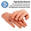 Professional Silicone Practice Half Hand for Acrylic Nails by Nail Nobility - Poseable Half Hand for Practicing Nail Art, Acrylic, Gel Techniques by Nail Techs Artists - Flexible, Reusable, Realistic