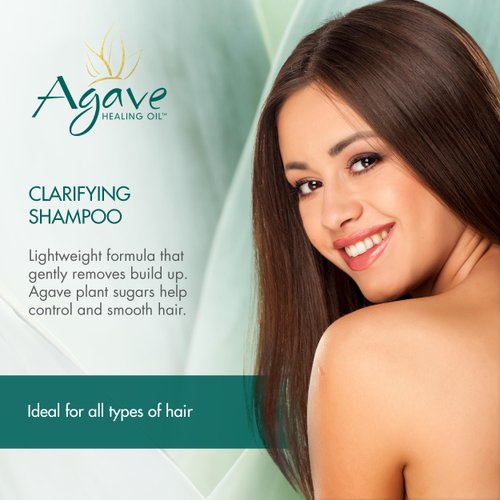Agave Clarifying Shampoo, Deep Cleansing, Hydrating Formula for All Hair Types, Prepares Hair for Smoothing Treatments, Sulfate-Free, 8.5 Fl Oz