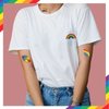 10 Sheets Gay Pride Temporary Body Tattoo Stickers Love Gradient Face Pride Rainbow for LGBT, BL,Les GL