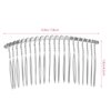 LALAFINA 3 Pieces Metal Hair Comb Clip Wire Hair Combs 20 Teeth Fancy DIY Metal Wire Twist Bridal Wedding Veil Combs for Women Girl DIY Bridal Hair Accessories