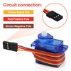 Beffkkip RC Servo 12Pcs SG90 9g Micro Servos for RC Robot Helicopter Airplane Controls Car Boat Mini Servo