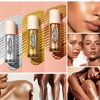 LANGMANNI 1PC Holographic Liquid Body Highlighter, 6 Colors Liquid Illuminator Waterproof Moisturizing Face & Body Highlighter Makeup Smooth Shimmer Makeup 1.35 fl.oz (#2 Gloden)