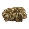 4 Pack Metallic School Performance Hair Scrunchies Slap Bracelet Gilding Ponytail Holder Elastic Hair Bands Scrunchy Hair Ties Hair Accessories for Show/Sleepover Party (Gold)