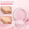 AlluraBeauty Blurring Powder,Blurring Setting Powder,Beauty Blurring Powder, Pink Setting Powder Makeup Waterproof,Pink Powder Loose Setting for All Skin Tones (Pink, A)