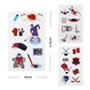 24 Sheets Ice Hockey Temporary Tattoos, Birthday Decorations Hockey Party Favors